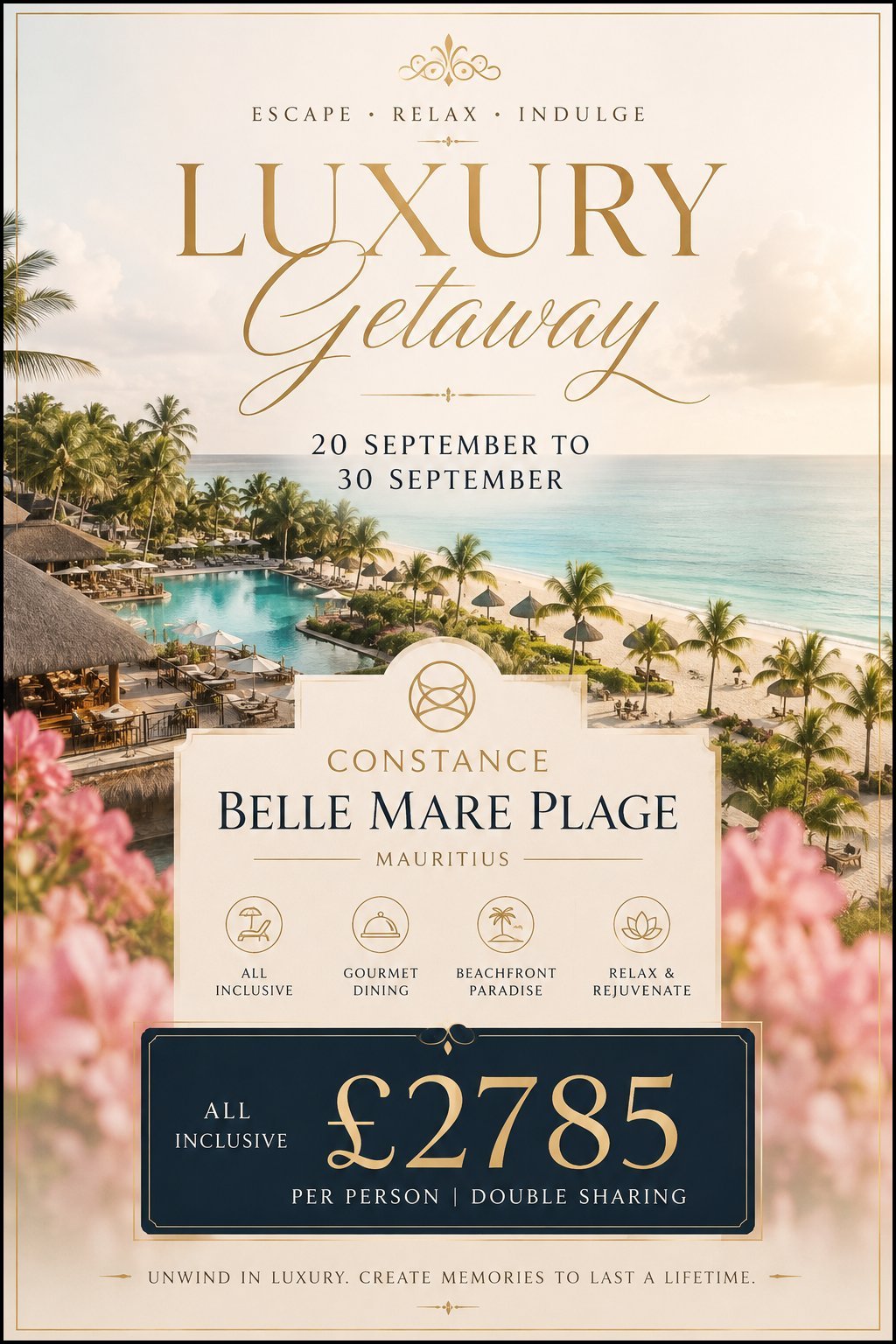 Luxury Getaway to Constance Belle Mare Plage, Mauritius, 20 to 30 September, £2785 per person all inclusive