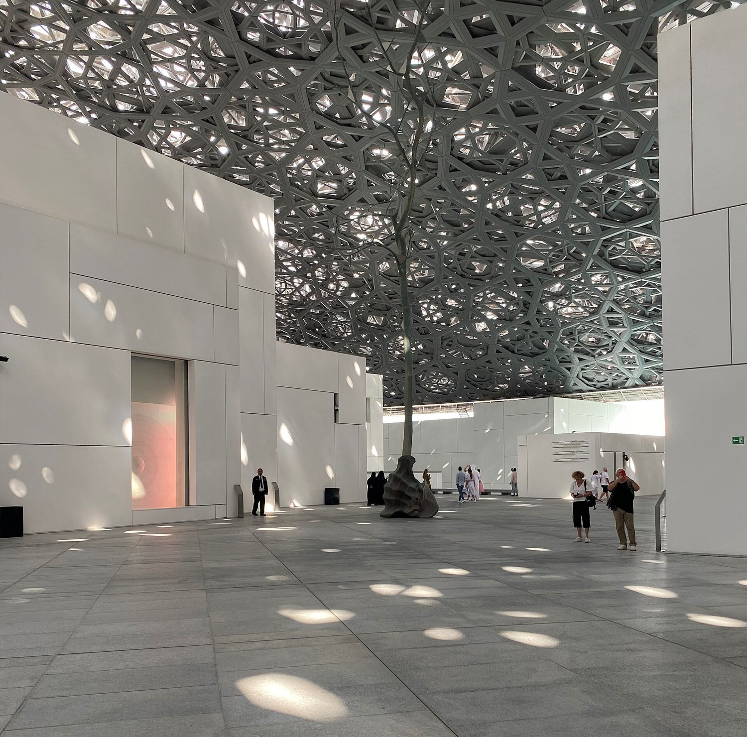 Light through the dome of Louvre Abu Dhabi